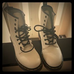 White Dr. Martens size 8